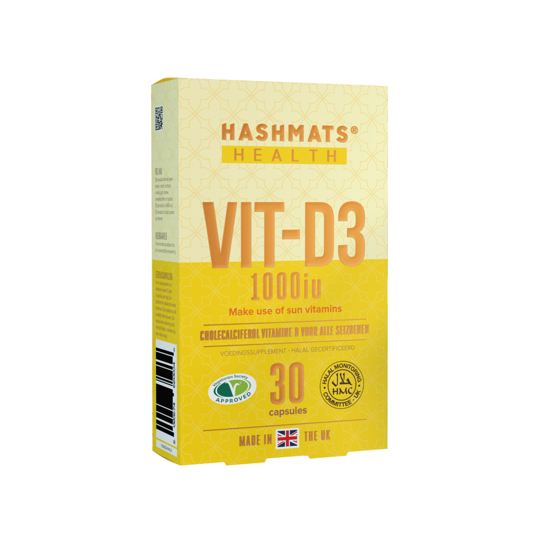 Vitamine D 1000 UI Halal - Vit-D3 par HASHMATS®