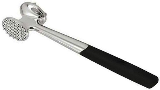 Vleeshamer - Vermalser - Tenderizer - Dubbelzijdig - RVS