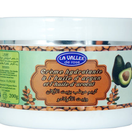 Vochtinbrengende crème met arganolie en avocado-olie