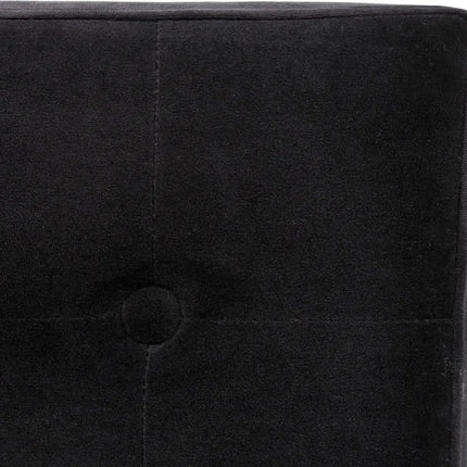 Atmosphera Poef/hocker/voetenbankje - opbergbox - zwart - PU/MDF - 38 x 38 cm - opvouwbaar