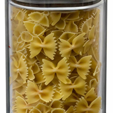 Voorraadbus/voorraadpot 1,6L glas met acacia houten deksel - 1600 ml