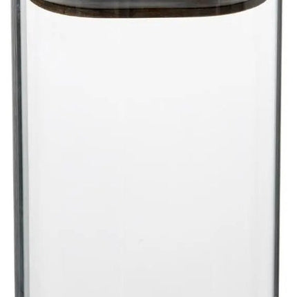 Voorraadbus/voorraadpot 1,6L glas met acacia houten deksel - 1600 ml