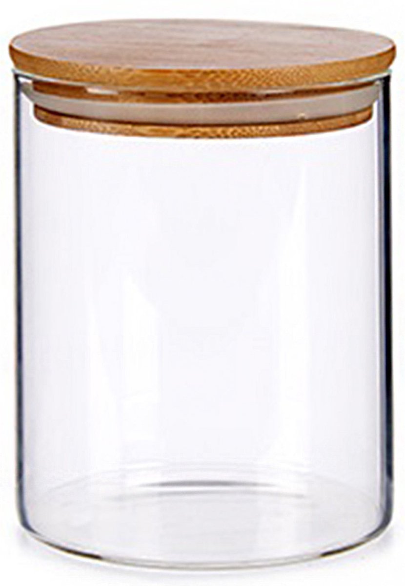 Pot de rangement/boîte de conservation de luxe en verre 870 ml