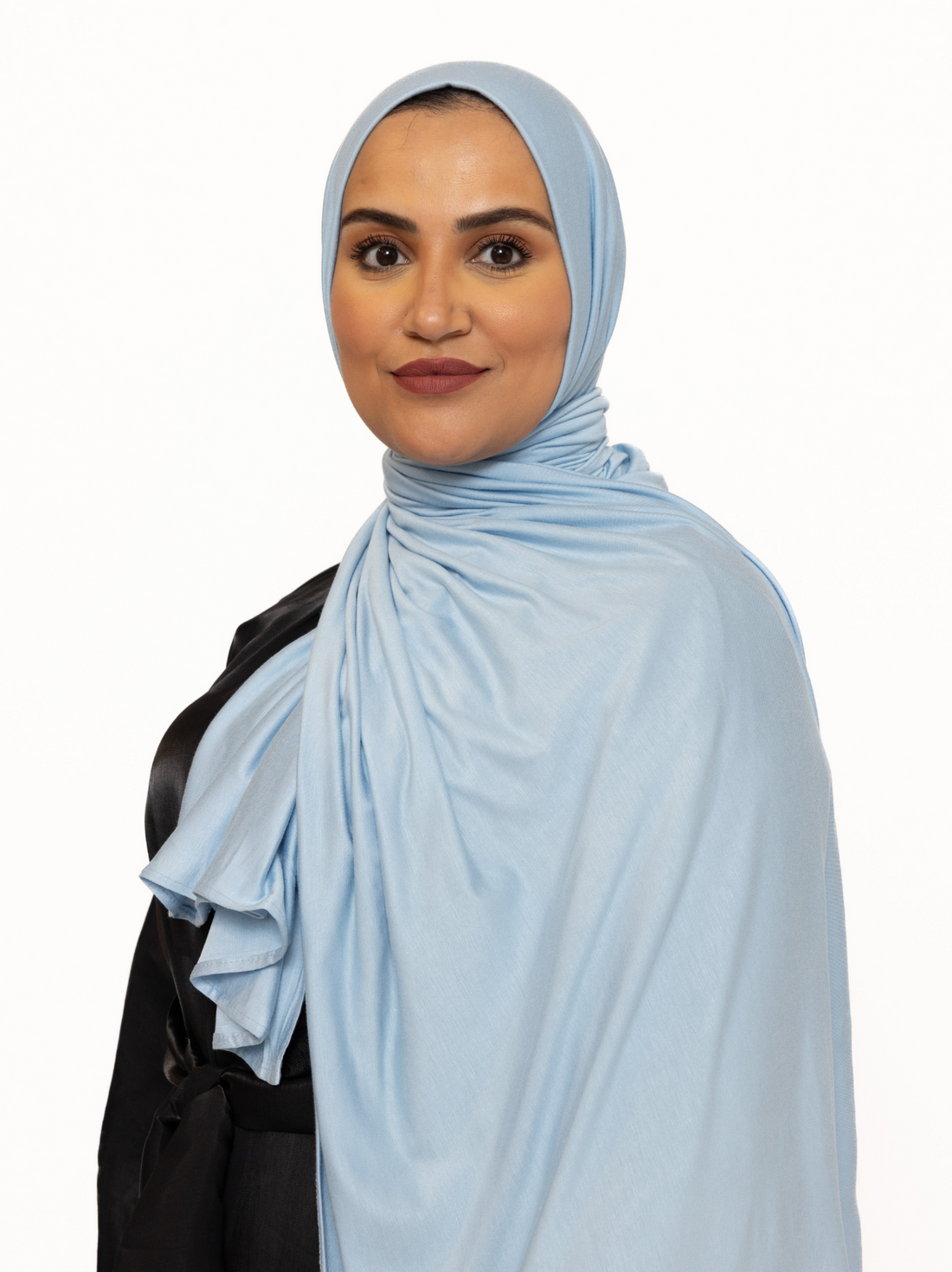 Katoenen stretch sjaal – hoofddoek van katoen, niet doorschijnend, 170 x 60 cm – foto 33