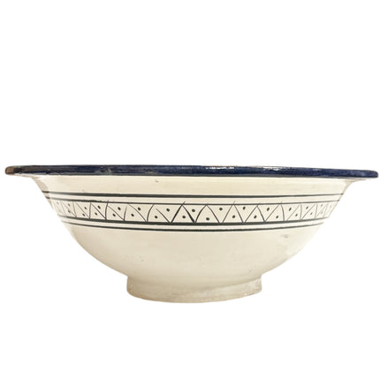 Marokkaanse waskom - kleurrijk - aardewerk (opbouw) wasbak - Ø 40 cm