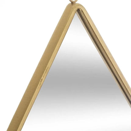 Spiegel/wandspiegel druppel 39 x 28 cm metaal goud