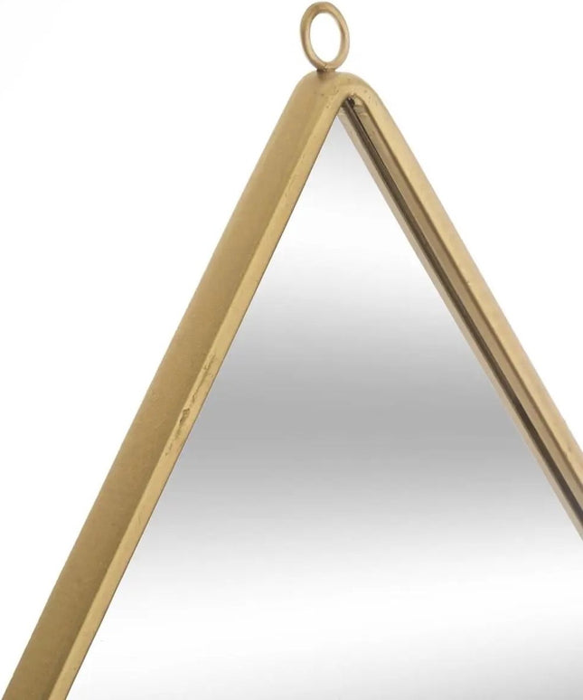 Spiegel/wandspiegel druppel 39 x 28 cm metaal goud