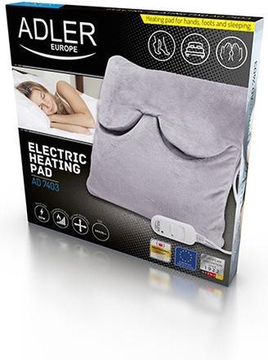 ADLER AD 7403 Heating Pad - For Hands/Feet - Grey