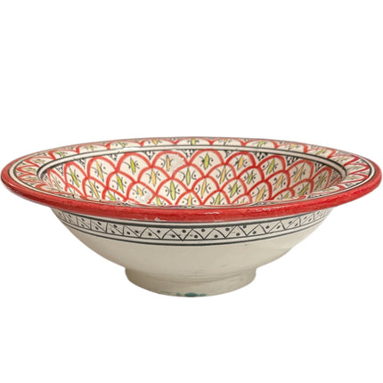 Marokkaanse waskom Asfi- kleurrijk - aardewerk (opbouw) wasbak - Ø 40 cm