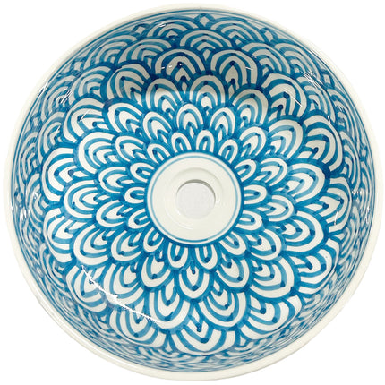 Marokkaanse keramische waskom 28 cm