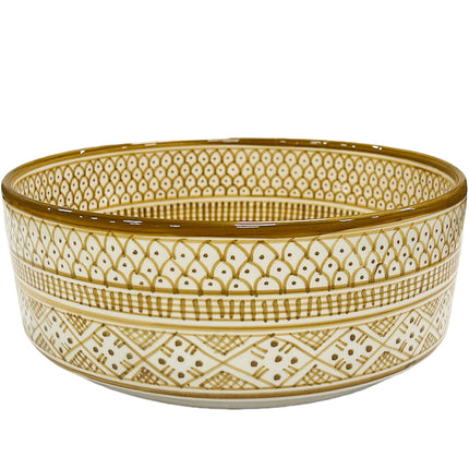 Marokkaanse keramische waskom 28 cm Goldenrod