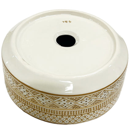 Marokkaanse keramische waskom 28 cm Goldenrod