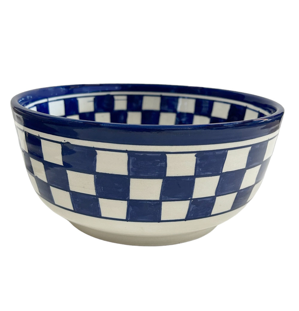 Moroccan bowl blue white Ø 20 x 9 cm