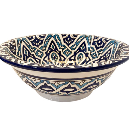 Marokkaanse keramische wastafel waskom Ø 30 cm rond