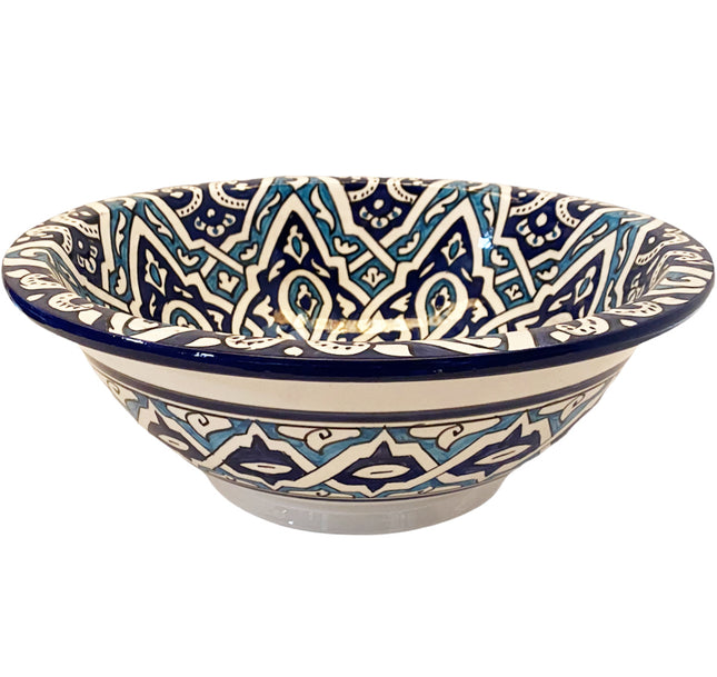 Marokkaanse keramische wastafel waskom Ø 35 cm rond