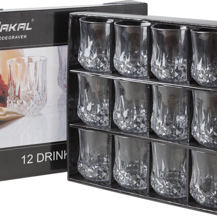Tumbler glazen 12stuks