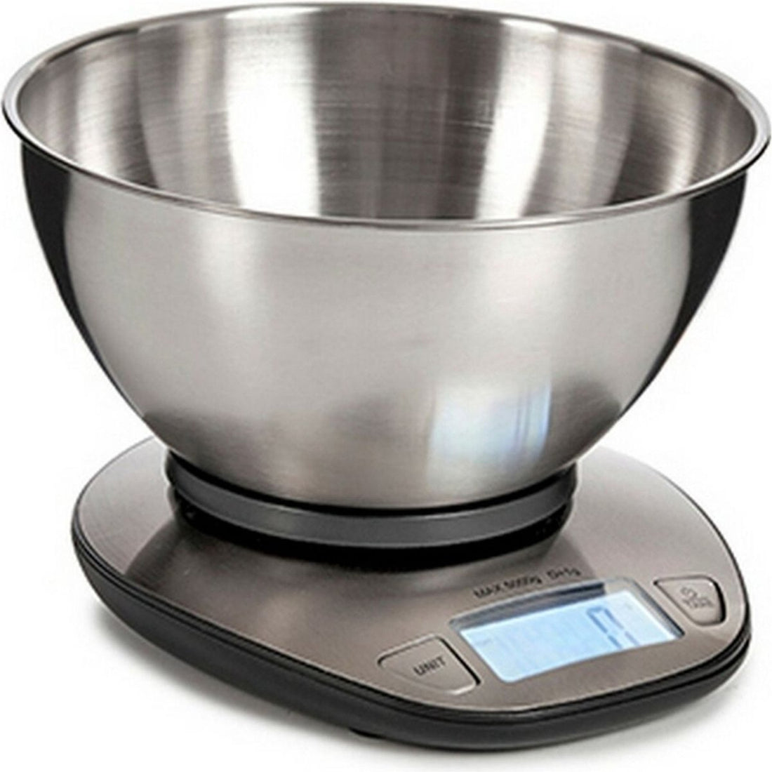 Kitchen scale with LCD screen - Digital - Silver metal - Maximum 5 KG