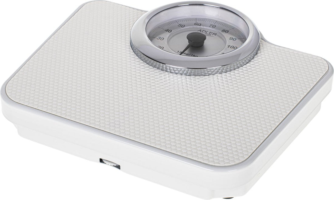 Adler AD 8180 scale Rectangular White Mechanical bathroom scale