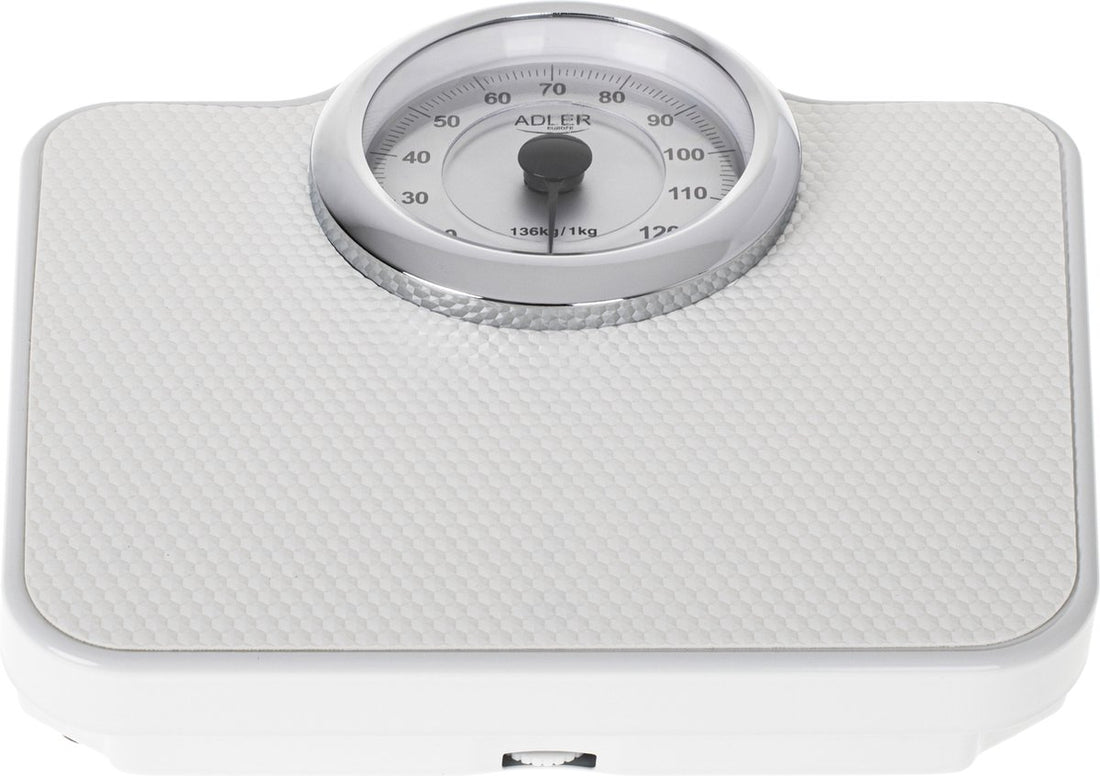 Adler AD 8180 scale Rectangular White Mechanical bathroom scale