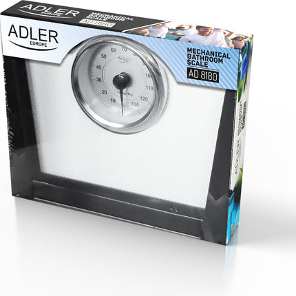 Adler AD 8180 weegschaal Rechthoek Wit Mechanische personenweegschaal