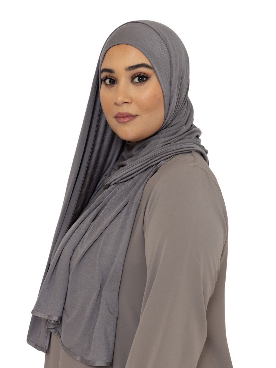 Katoenen stretch sjaal – hoofddoek van katoen, niet doorschijnend, 170 x 60 cm – foto 4