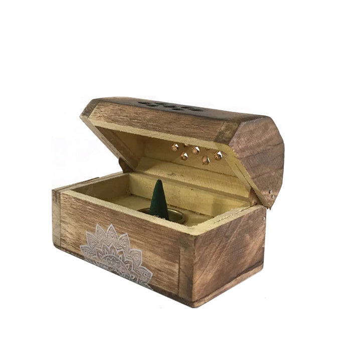 Wooden Incense Box with 10 cones