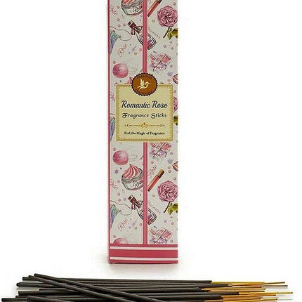 Wierookstokjes Romantic Rose 23 Cm Hars Roze 20 Stuks