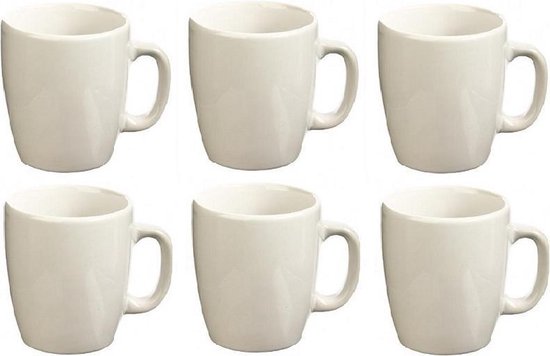 Secret de Gourmet Senseo mokken 160 ml – set van 6, wit, rood of mintgroen – foto 2