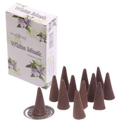 Witte Musk Wierook Kegels