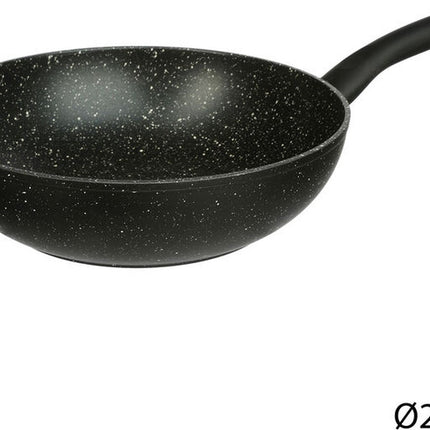 Wokpan Secret de Gourmet Nature Zwart Gesmeden staal (Ø 28 cm)