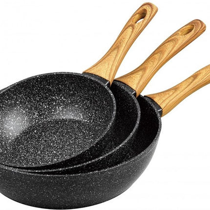 Klausberg - Wokpannenset - 20/24/28 cm