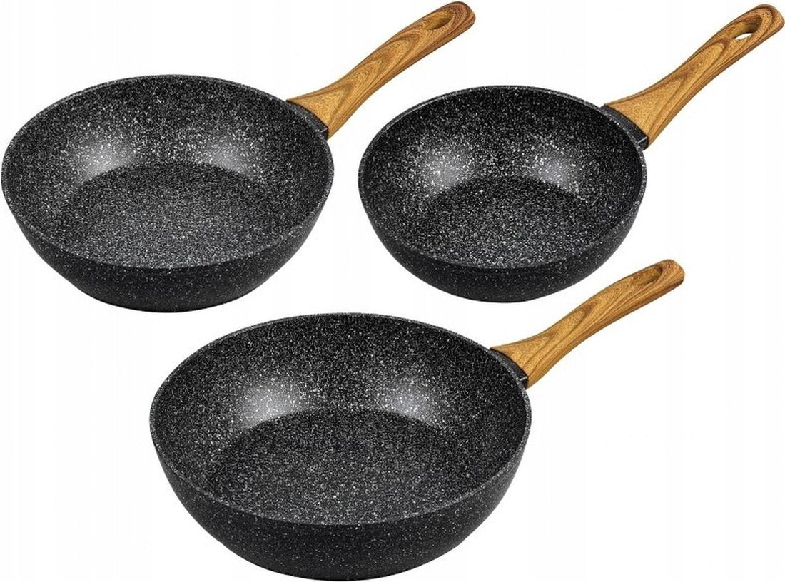 Klausberg - Ensemble de poêles à wok - 20 / 24 / 28 cm