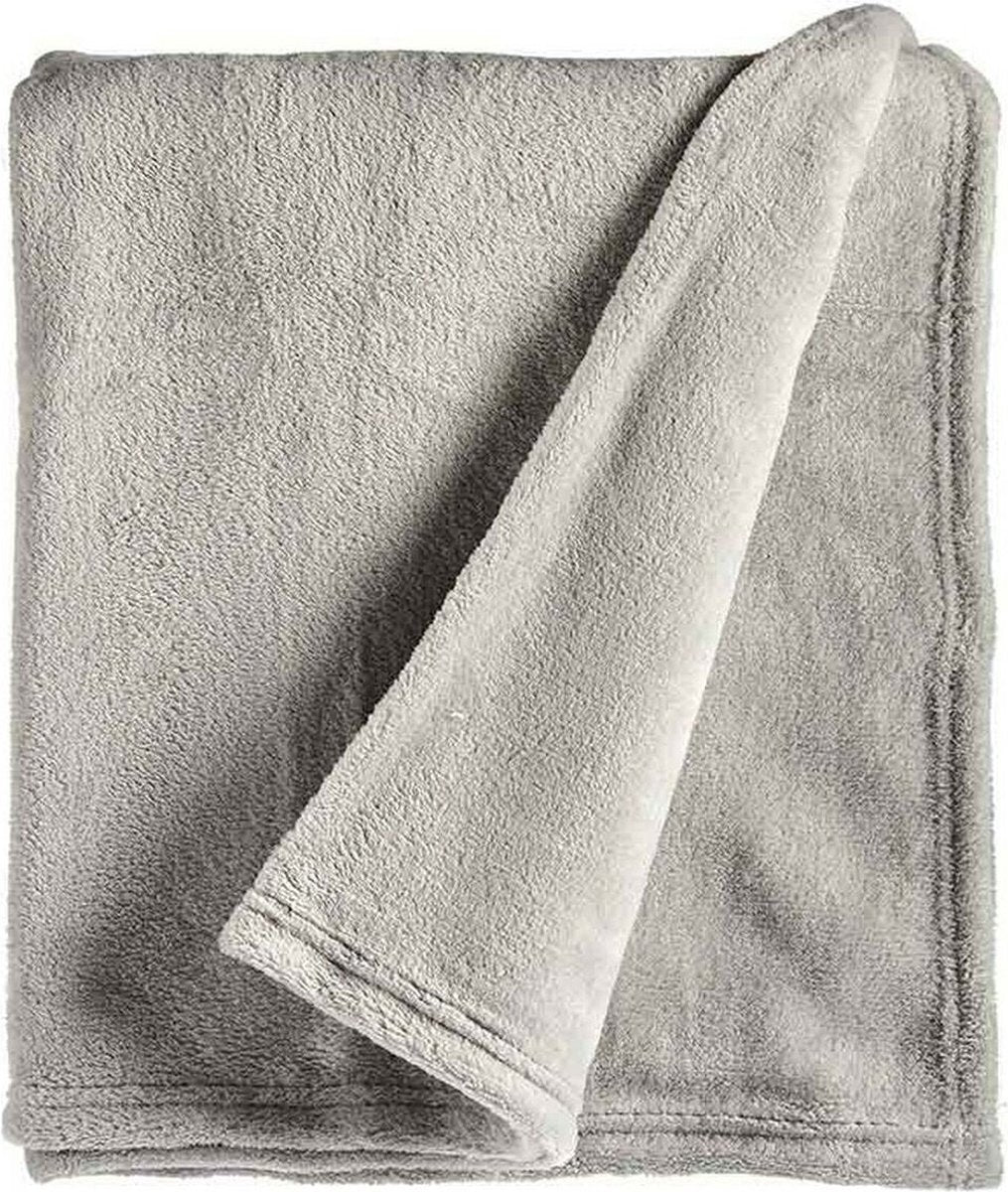 Throw ▪ Throw blanket ▪ Grey / Light grey ▪ Fleece blanket ▪ 125x150cm
