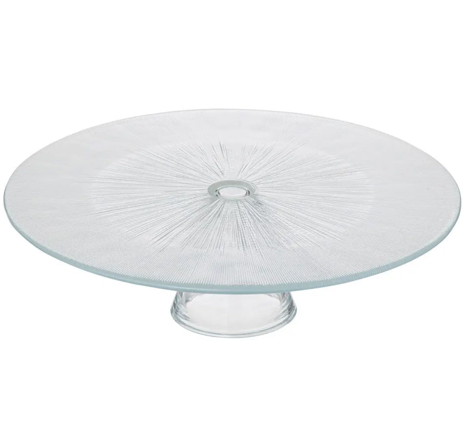 Cake stand - Cake plate - glass cake stand on foot 28cm