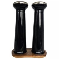 Klausberg 7705 - Peper en zout molen - zwart - glans - 23.8 cm