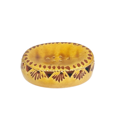 Handgemaakte Aardewerken Zeephouder – 13 x 9 cm – Traditioneel Design