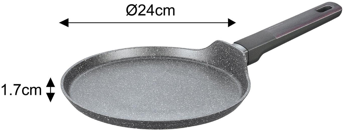 12-Piece Marble Cookware Set in Grey - Complete and Functional Cookware with Glass Lids