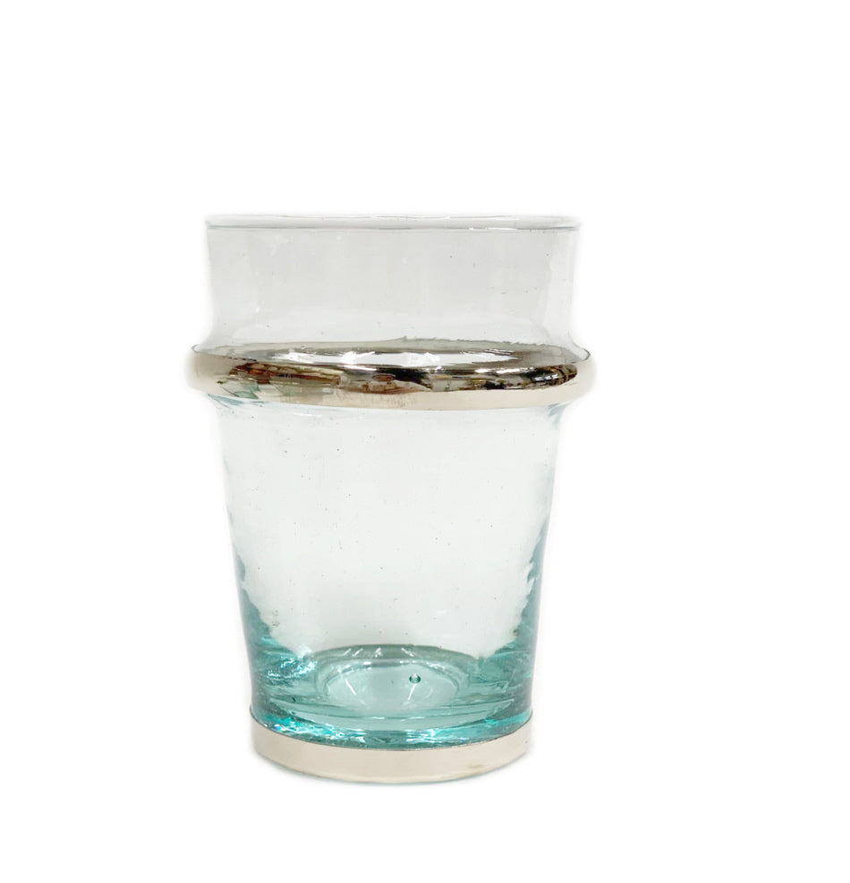 Verre beldi marocain argent 8 cm