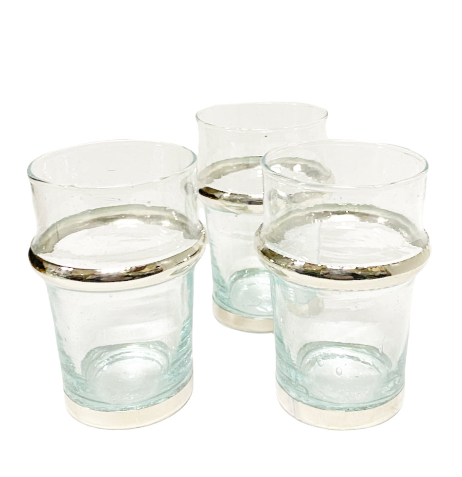 Verre beldi marocain argent 8 cm