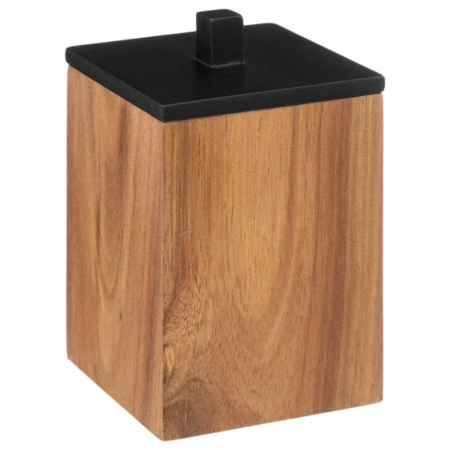 Soap Dispenser Set Wood - Black