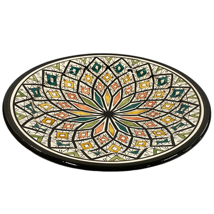 Marokkaanse schaal zwaka zwart 35 cm