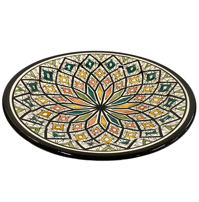 Marokkaanse schaal zwaka zwart 35 cm