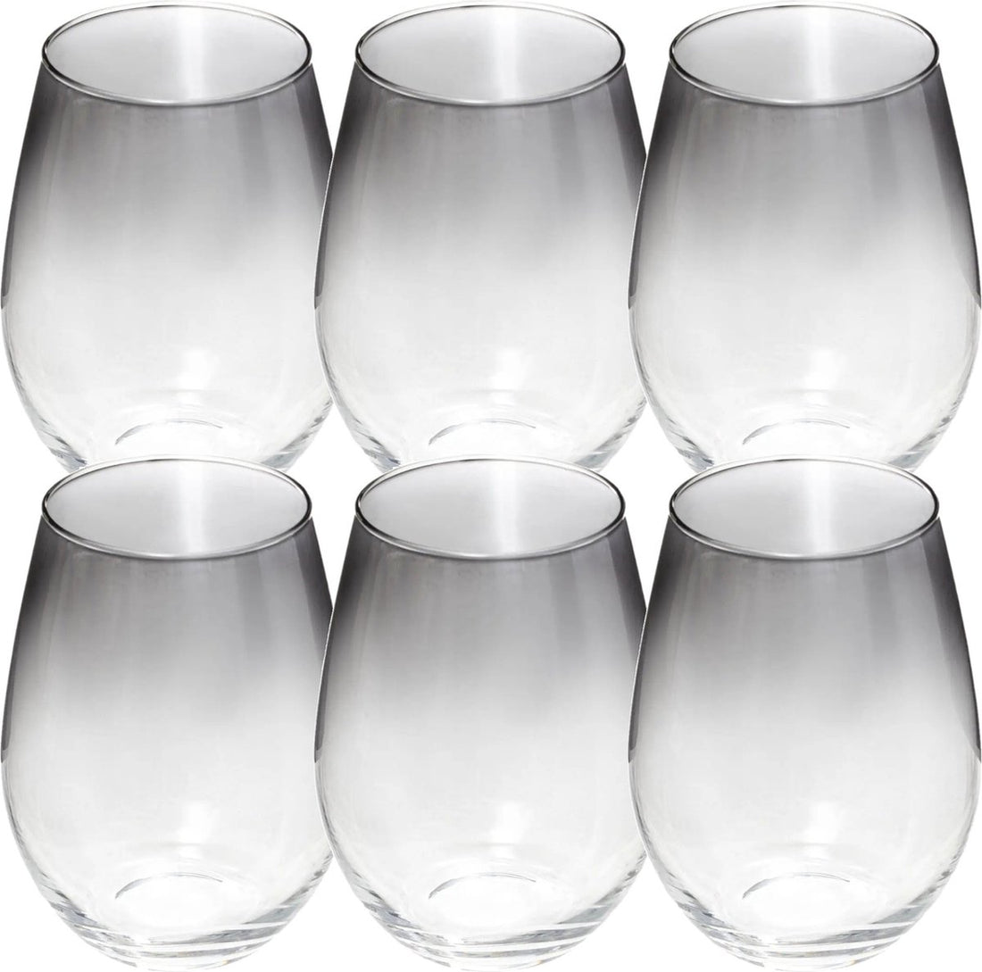 Lot de 6 verres tumbler bord noir Sauvage 540 ml