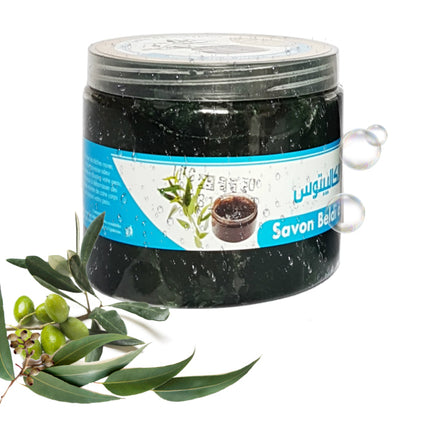 Marokkaanse Zwarte Zeep met  EUCALYPTUS