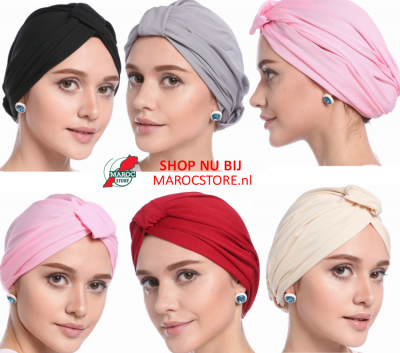 Turban in de plaats van hoofddoek of sjaal