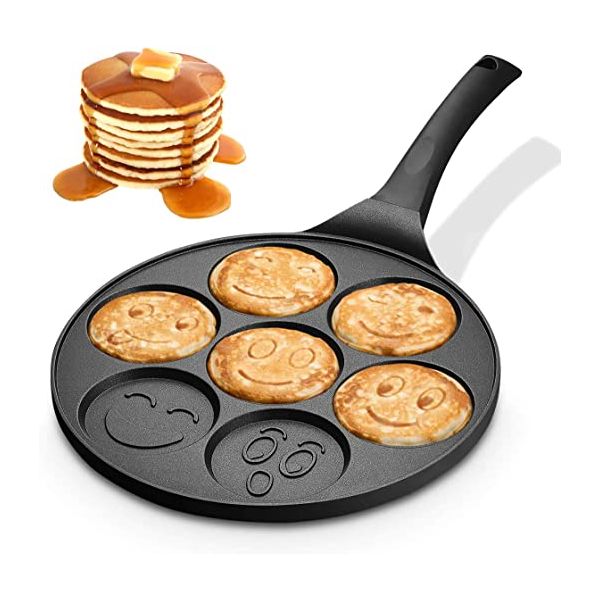 Maak het zwaar ijzer Conform Crêpemaker - eierpan - pancake pannenkoeken 7 emoji