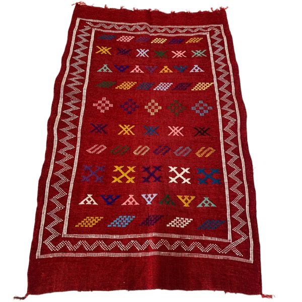 essay toekomst Weiland Marokkaanse kelim kleurrijk vloerkleed 150 x 90 cm