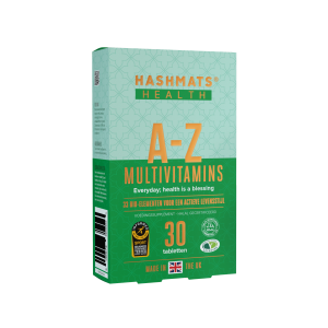 Halal Certified A-Z Multivitamins 30 - with 33 Bio-elements by HASHMATS®