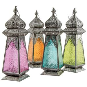 Marokkaanse lantaarn van gerecycled glas