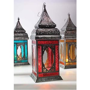 Glazen lantaarn in Marokkaanse stijl - groot